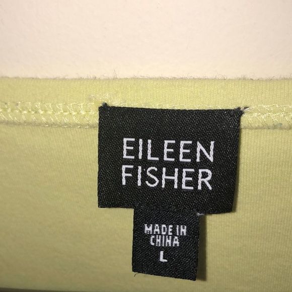 Eileen Fisher Light Green 3/4 Sleeve Top- Imported Fabric - Picture 2 of 5